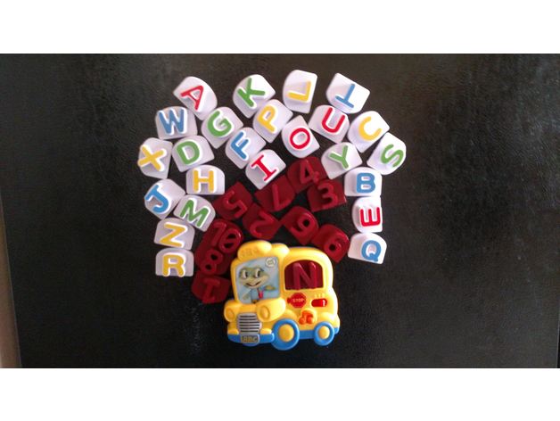 numbers leapfrog fridge phonics school bus toys games 3D print model - Mito3D