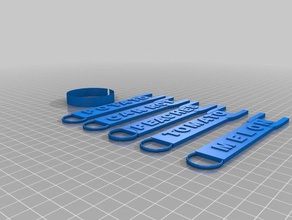 plantador de etiquetas suporte do anel ferramentas 3d print model - Mito3D