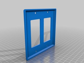 double wall plate decor 3d print model - Mito3D