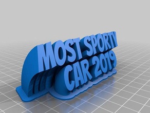 most sporty car 2019 office customized 3d print model - Mito3D