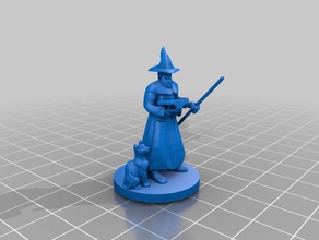 wizard beard staff toy game accessories dnd miniature miniatures 3d print model - Mito3D