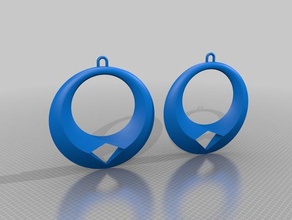 earrings jewelry 3d print model - Mito3D
