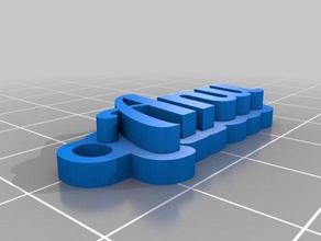 il mio personalizzato multiline tag keybunch anu portachiavi 3d print model - Mito3D