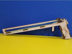 paper airplane-launcher-Waffe mechanisch ist Spielzeug 3d print model - Mito3D