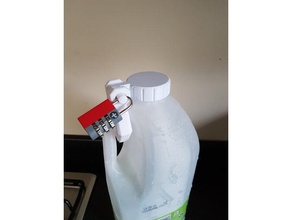 milk bottle lock uk kitchen dining 3d print model - Mito3D