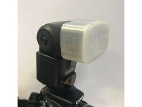 el difusor de flash canon speedlite 430ex ii cámara 3d print model - Mito3D