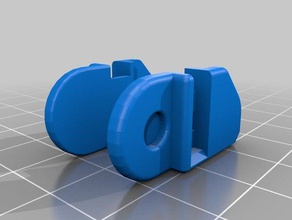 abrir cablechain clipe 22x30x15mm 3d a impressora os acessórios freecad petg 3d print model - Mito3D