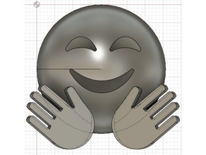 emoji abbraccio i segni loghi emojis hugger abbracci amore stampabile 3d print model - Mito3D