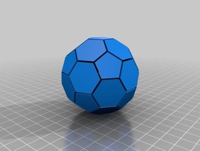 mon personnalisés soccer polyhedronjo&atildeo pedro faccini les mathématiques l'art 3d print model - Mito3D