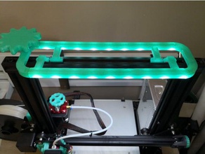 led rampe ender 3 d de l'imprimante accessoires creality ender3 la lumière rampes montage mise à niveau 3d print model - Mito3D