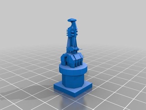 lado de la luz piezas ajedrez starwars tablero 3d impresión el rey del y reina peón cocina star wars 3d print model - Mito3D
