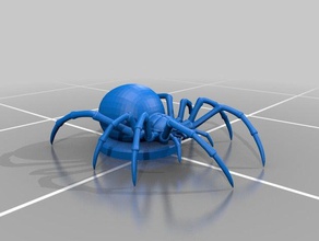 giant spider miniature toy game accessories 3dprintable dungeons dragons tabletop 3d print model - Mito3D