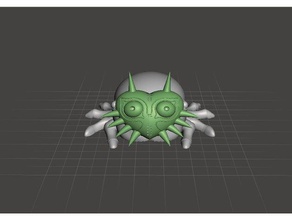 bitsy remixed animals majoras mask masked spider 3d print model - Mito3D