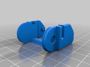 abra o cabo de corrente clip 40x40x20mm 3d a impressora os acessórios gestão cabos freecad 3d print model - Mito3D