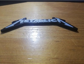 metallica logo keychain porte-clés 3d print model - Mito3D