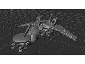 fangfish skimmer 3d baskı 40k piranah piranha uzay komünist tau warhammer 3d print model - Mito3D