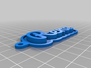 rene key chain keychains customized 3d print model - Mito3D