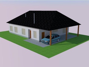 family house 4 buildings structures architectural model architecture 3d print model - Mito3D