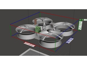 bagel botão de pressão 3in quadro pixhawk mini falcon, etc rc veículos cinewhoop duto 3d print model - Mito3D