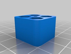 test 2x2 rangement tête visseuse outil de les titulaires boîtes personnalisé 3d print model - Mito3D