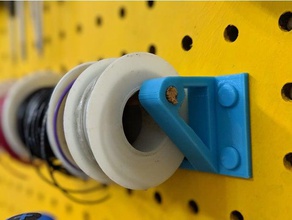 pegboard fio de spool titular eletrônica 3d print model - Mito3D