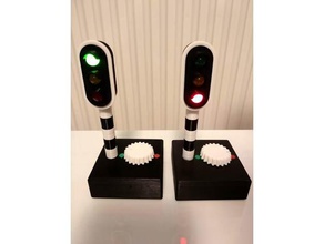 train signals 3-lights toy game accessories 3d print model - Mito3D