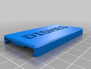 clean dirty dishwasher sliding status sign kitchen dining 3d print model - Mito3D