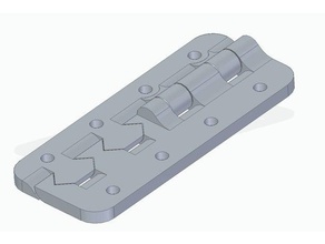 imprimir lugar de la bisagra partes puerta bisagras 3d print model - Mito3D