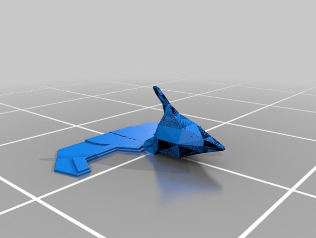 low poly pterodáctilo 3d impressão 3D print model - Mito3D