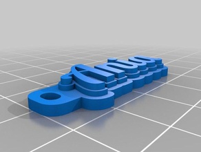v7 ania de porte-clés personnalisé 3d print model - Mito3D