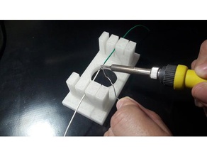 soporte para soldar câbles accessoires clip de câble nsfw soldador 3d print model - Mito3D