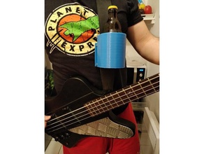 cup holder guitar strap music 3d print model - Mito3D