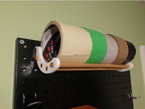 pegboard tape holder organization 3d print model - Mito3D