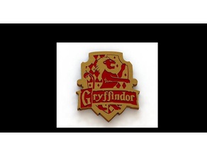 gryffindor crest dual extrusion 3d printing harry potter 3d print model - Mito3D