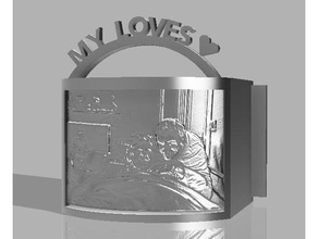 lampe meine Liebe Gießen Foto-lithophanie Kunst 3d print model - Mito3D