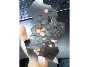 hex camo Schablone Teile die Tarnung hexagon nerf mod nsfw 3d print model - Mito3D