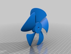 fan blade 3d baskı soğutma fanı 3d print model - Mito3D