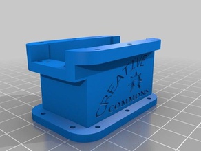 dynamixel servo case robotics poppy robot mount 3d print model - Mito3D