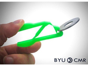 fully compliant pliers tools 3dprintable bendable byu cmr mechanism device flexible filament grip gripper living hinge nsfw single print 3d print model - Mito3D