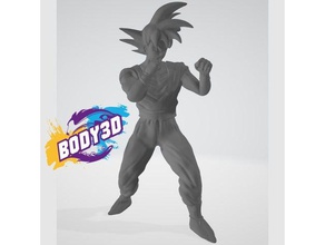 goku fight sculptures anime art ball body3d body3design dbz dragon fan fanart manga saiyan son trunks vegeta 3d print model - Mito3D