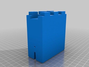 meu personalizados castelo de parede modular playset playsets 3d print model - Mito3D