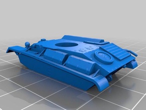 t-70m tanque de 15mm remix veículos 3d print model - Mito3D