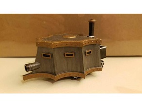 another steampunk tank vehicles 3d print model - Mito3D