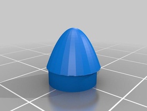 cohete de la nariz cono modelo 3d impresión cohetería plana 3d print model - Mito3D