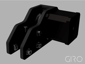 giro tevo tarantula y-eksen motor mount 3d yazıcı parçalar giro3d keromida nema17 17 nema steper step 3d print model - Mito3D