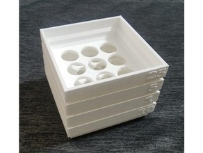 stackable coin sorting trays us coins organization 3d print model - Mito3D