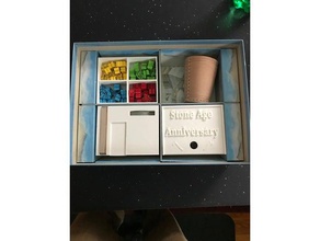 idade da pedra de aniversário-jogo tabuleiro organizador jogo inserir brinquedo acessórios 3d print model - Mito3D