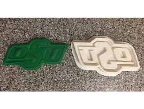 oklahoma state university osu cookie cutter kitchen dining 3d print model - Mito3D