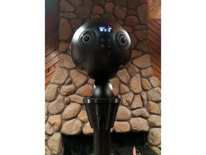 insta360 pro speaker pole mount camera 3d print model - Mito3D