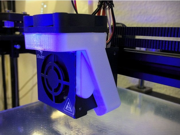 4 manyetik 40 mm fan kanalı ender 3d yazıcı parçalar 40mm creality oluşturulan freecad 3D print model - Mito3D
